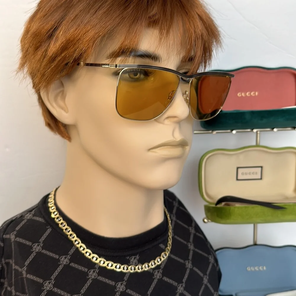 💯 - GUCCI New Authentic Oversized Sunglasses GG0821S-30009535003